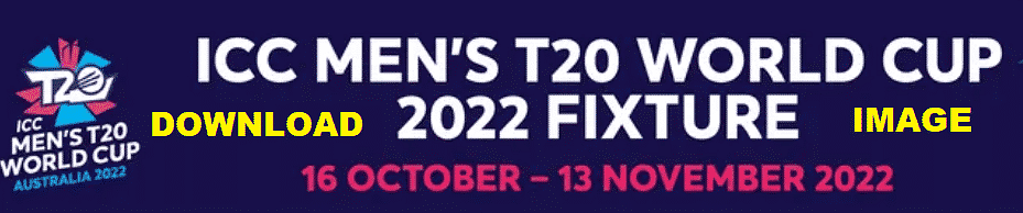 T20 WORLD CUP 2022 SCHEDULE